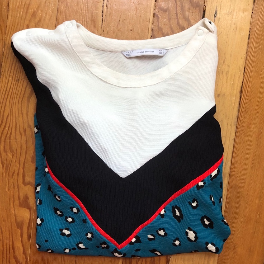 Zara Block Striped Long Sleeve